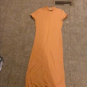 Mustard yellow long dress